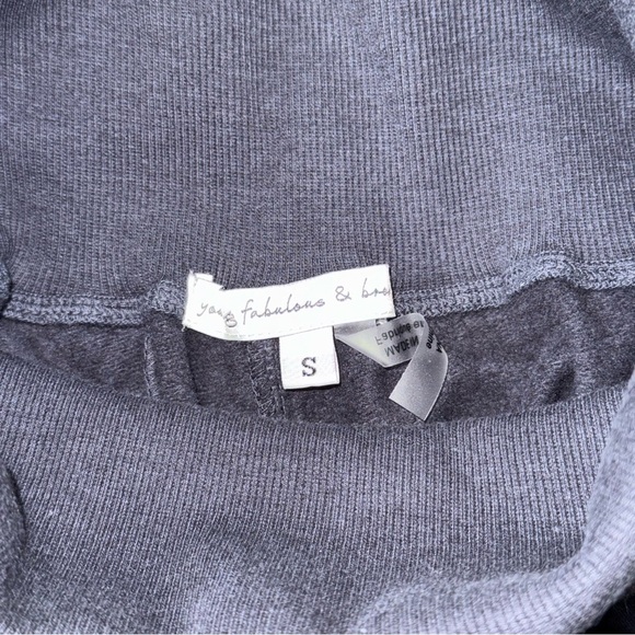 Young Fabulous & Broke Gray Ombré Jogger Sweatants Ultra Soft - Picture 5 of 9